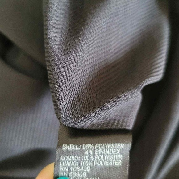 Cremieux Plaid Dress Preppy V-Neck Faux Suede Panels Short Sleeve Pockets 2 - Picture 7 of 8